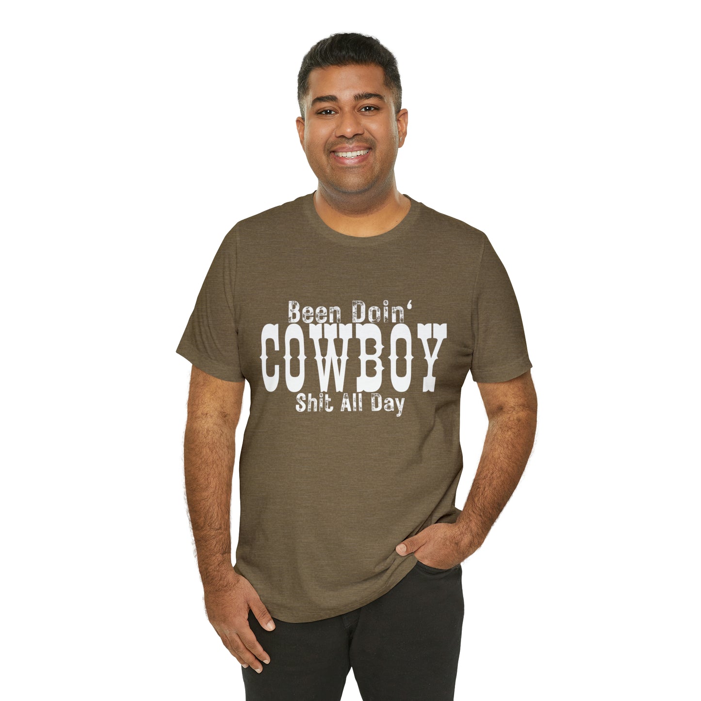 Been doing Cowboy Shit (white) (front)