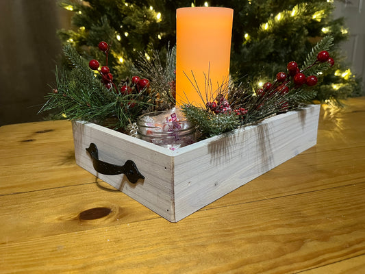 Farmhouse crates with metal handles