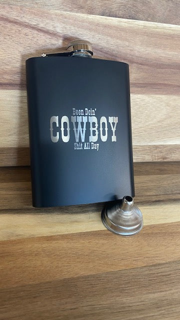 Been Doing Cowboy Shit Flask