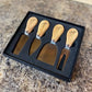 4 Custom Cheese Knives Set