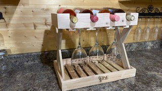 Countertop Wine Down Wine Rack