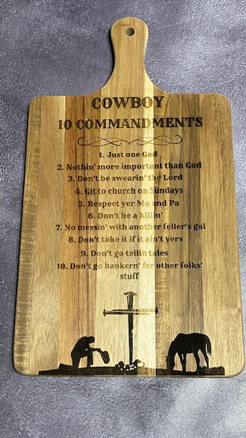 Cowboy 10 Commandments