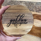 Set of 4 Acacia wood Coasters