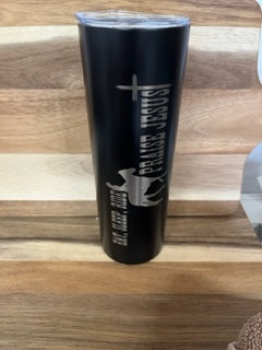 Eat, Sleep, Ride and Praise Jesus   20oz Custom Skinny  Tumblers