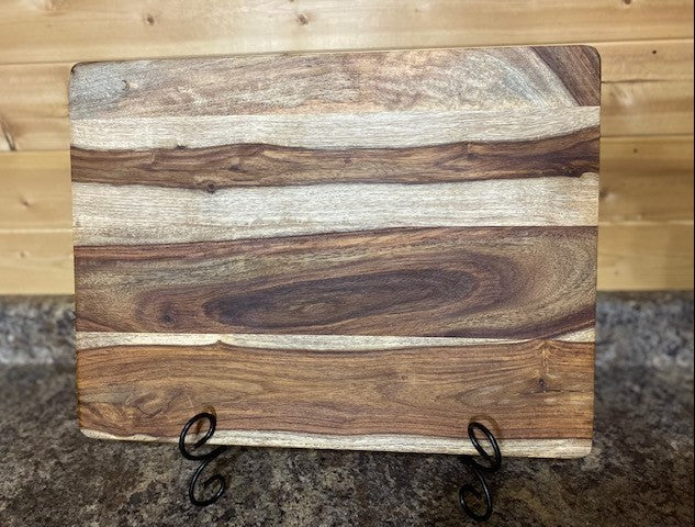 Large Acacia Cutting Board W/Stand