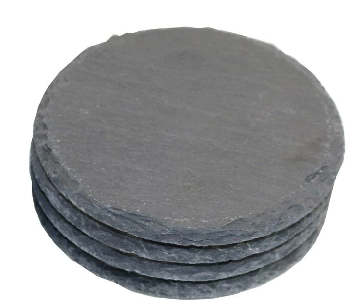 Custom Round Slate Coaster Set of 4