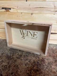 Wine Down  Cork Shadow Box