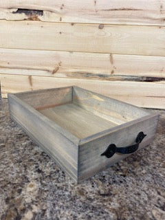 Farmhouse crates with metal handles