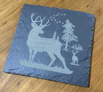 Wildlife Slate Square Coaster Set of 4